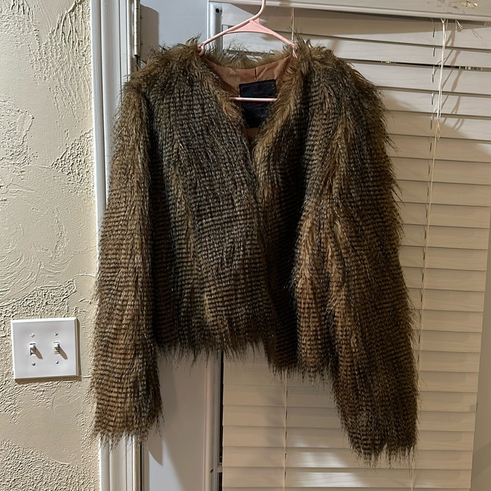 Faux fur jacket